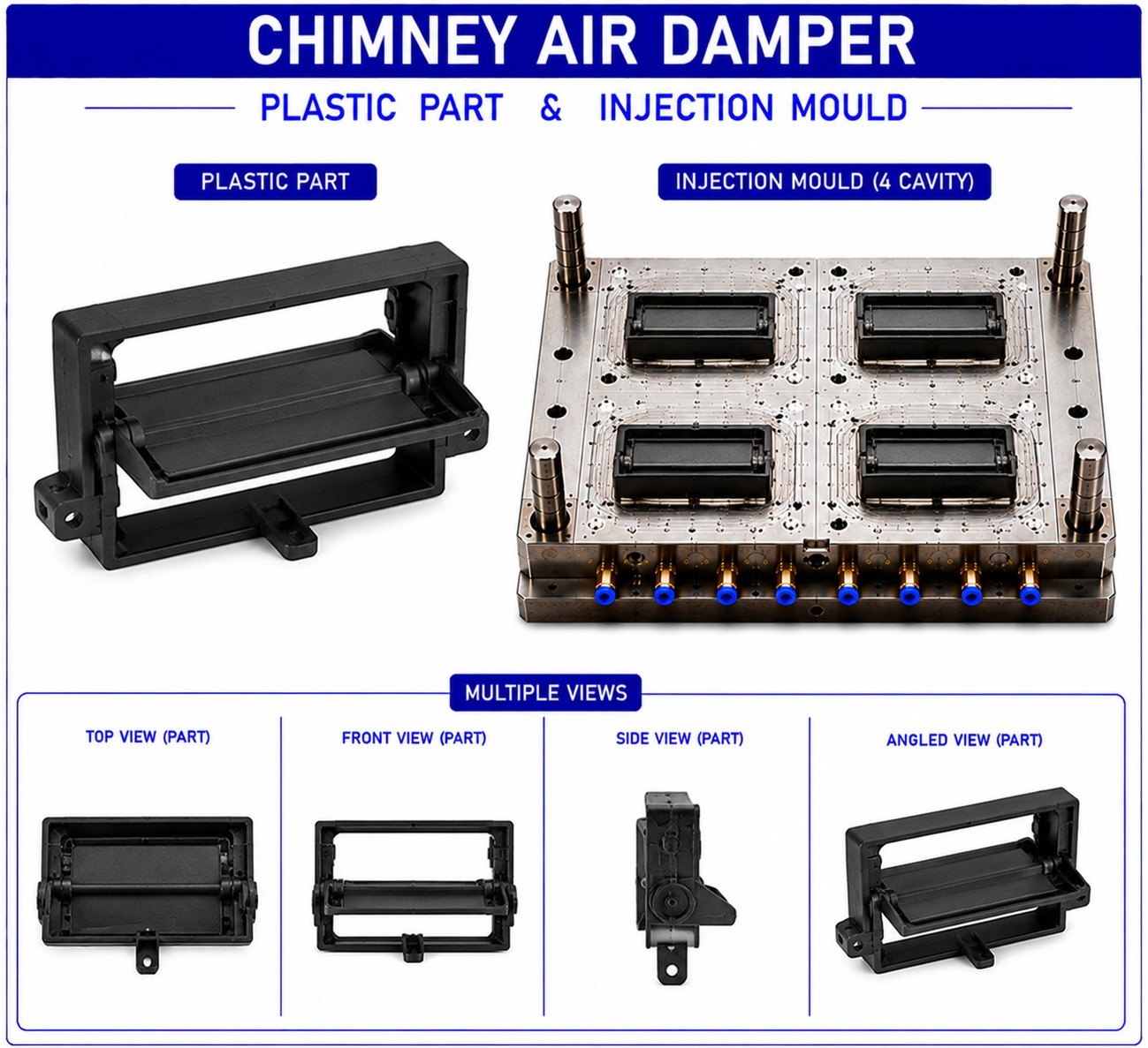 Chimney Plastic Air Dumper Mould and Moulding Service